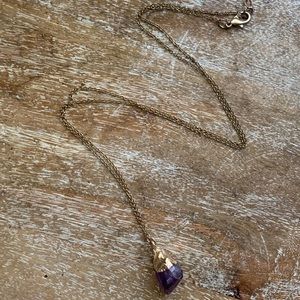 Amethyst pendant necklace